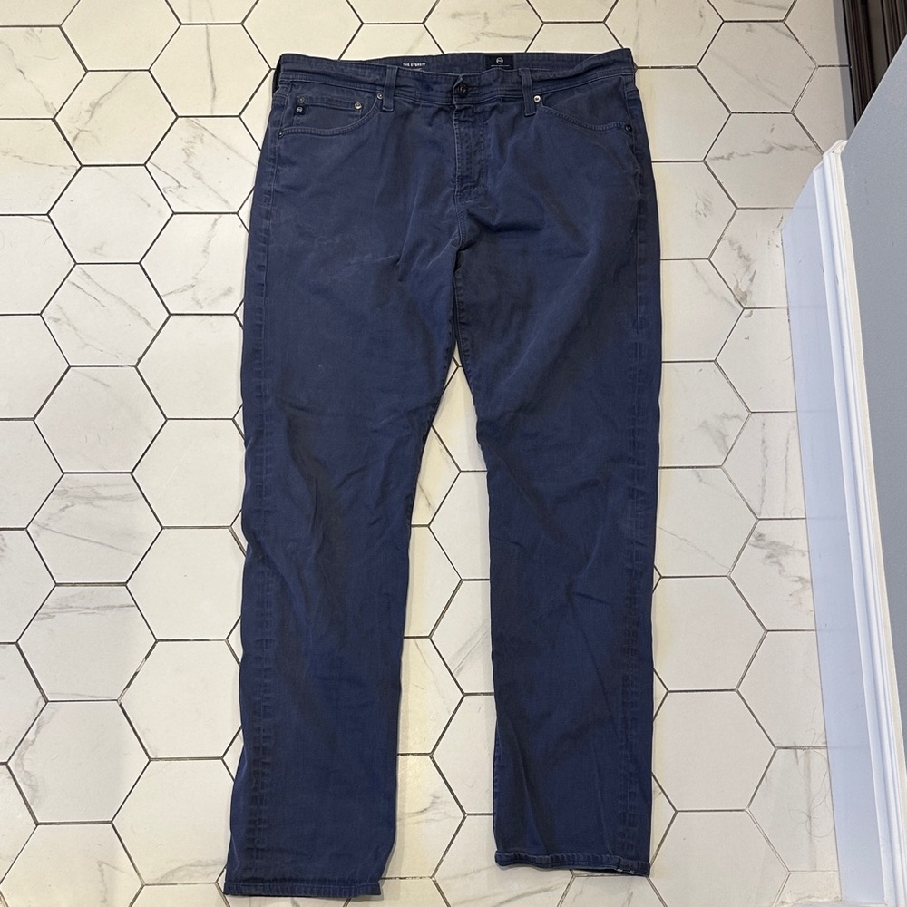 AG Adriano Goldschmied Slate Blue Trousers